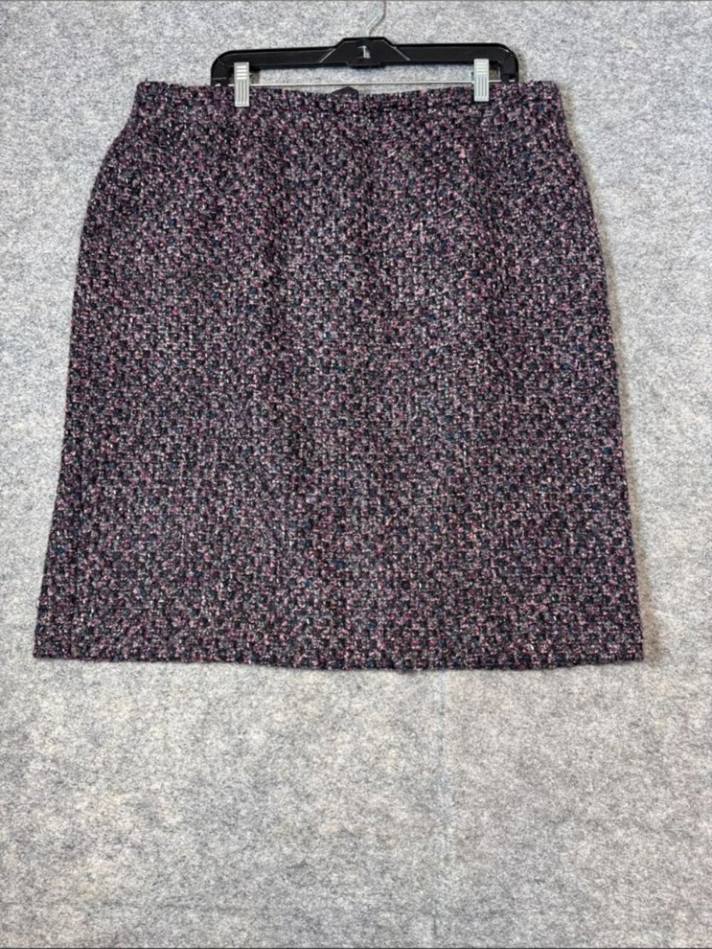Lafayette 148 Boucle Wool Blend Pencil Skirt Black Pink 16 Quiet Luxury Career - Picture 2 of 13